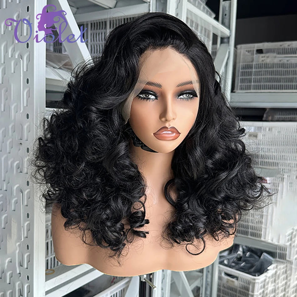 Short Bob Wig Human Hair Wavy 13x4 Transparent Lace Front Wigs For Women Body Wave Lace Frontal Wig 4x4 Lace Bob Wigs Human Hair