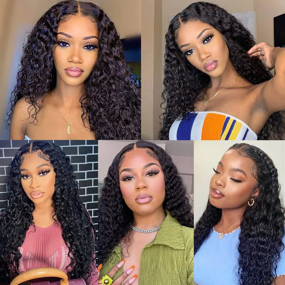 300% Burmese Curly Wigs 13x6 HD Lace Front Human Hair Wigs No Glue Wear Go Preplucked Deep Wave Lace Frontal Wig 100% Human Hair