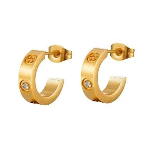 JOVOLOVE Stainless Steel Make For Women Earrings