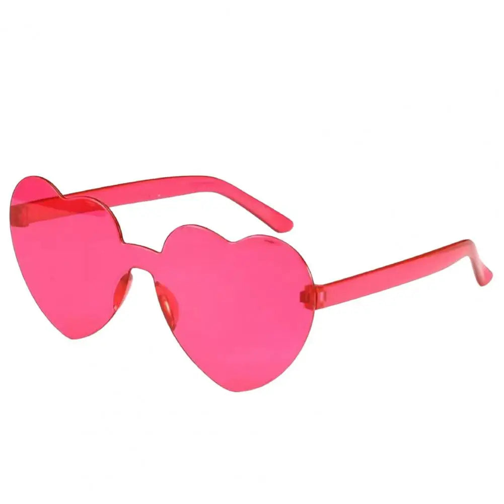 Creative Funny Travel Women Sunglasses Eye Cute Heart Shape Transparent Men Outdoor Sunglasses