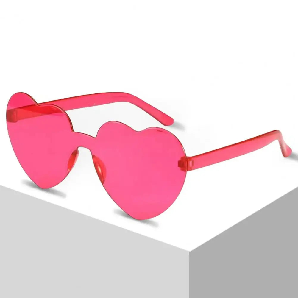 Creative Funny Travel Women Sunglasses Eye Cute Heart Shape Transparent Men Outdoor Sunglasses