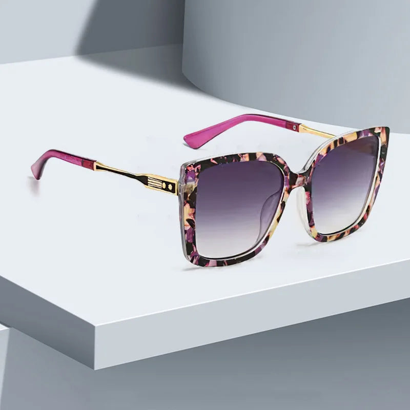 2025 Fashionable Women Sunglasses Large Frame Gradient Color Glasses for Women Exquisite Design for Women Sunglasses for Women