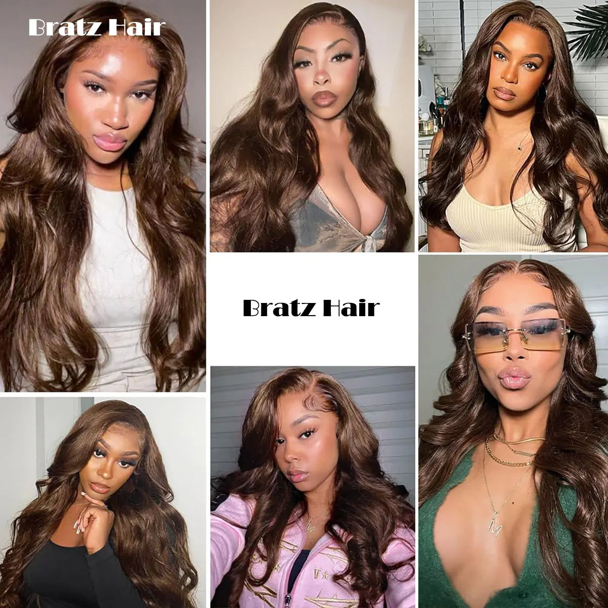 Chocolate Brown Lace Front Wig Human Hair Pre Plucked 13x6 13x4 HD Lace Loose Body Wave Frontal Wigs Glueless Ready to Wear Wig