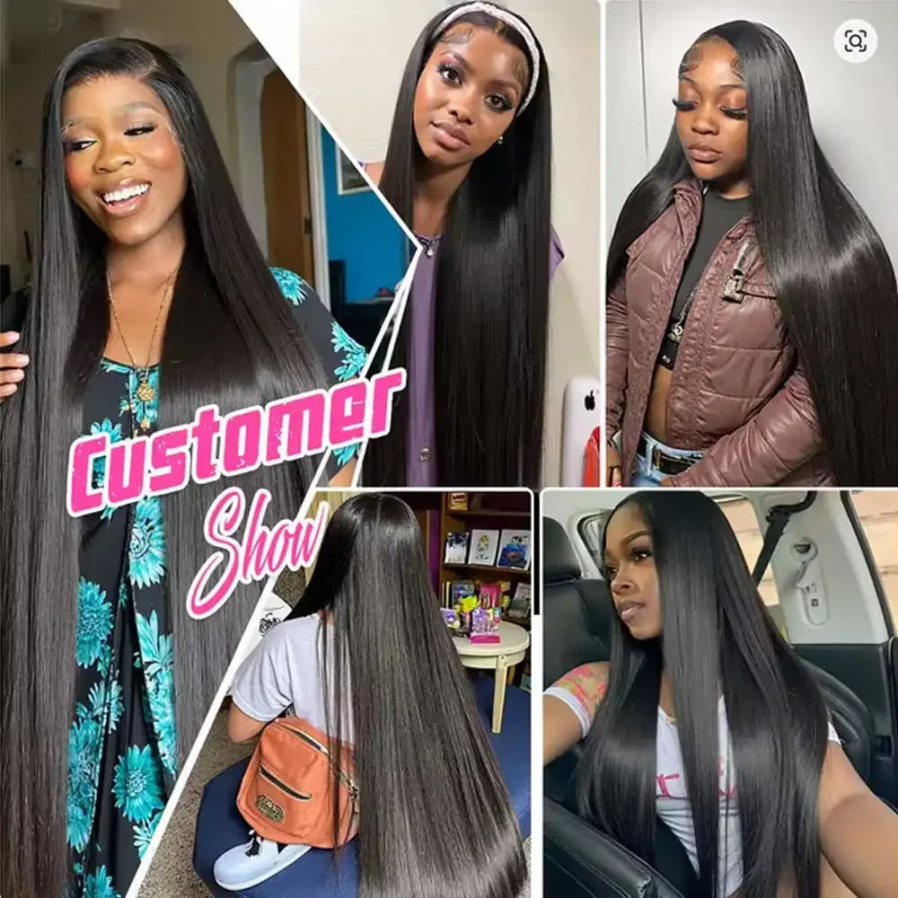 Straight Lace Front Wigs Human Hair HdLace Frontal Wig Straight Human Hair Wig Glueless StrClosure Wig