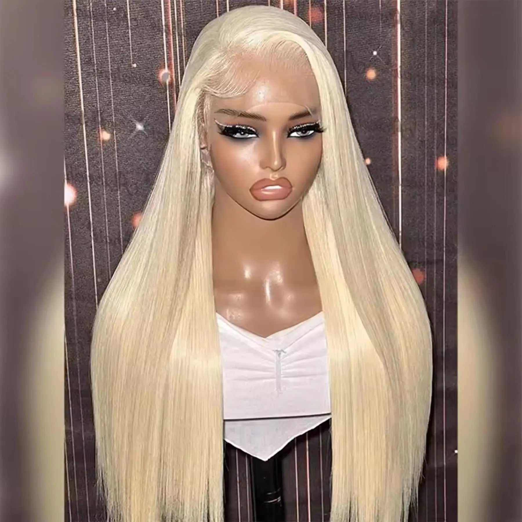 613 Honey Blonde Color 13X4X1 HD Full Lace Frontal Wigs For Black Women Preplpucked With Bleach Knots Wedding Daily Party Soft