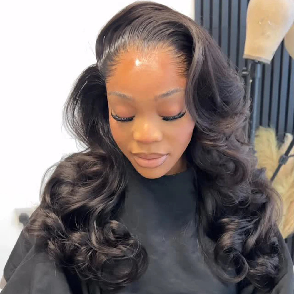 42 Inch Lagos Hairline 360 Full HD Lace Frontal Wigs 100% Human Hair Pre Plucked 400 Density 13x6 HD Lace Front Wear And Go Wigs