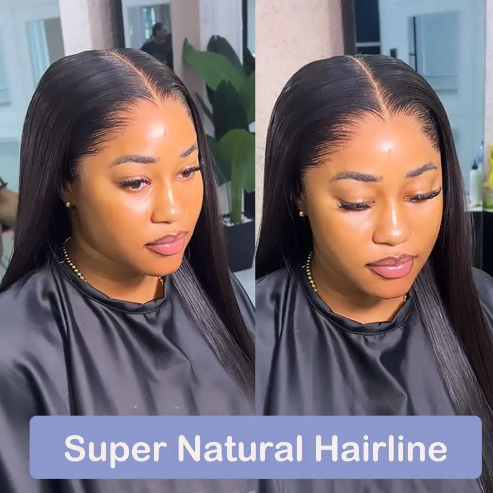 13x6 HD Lace Frontal Glueless Wig Pre Plucked Human Hair Ready To Go Bone Straight 9X6 Lace Front human hair Wig For Women