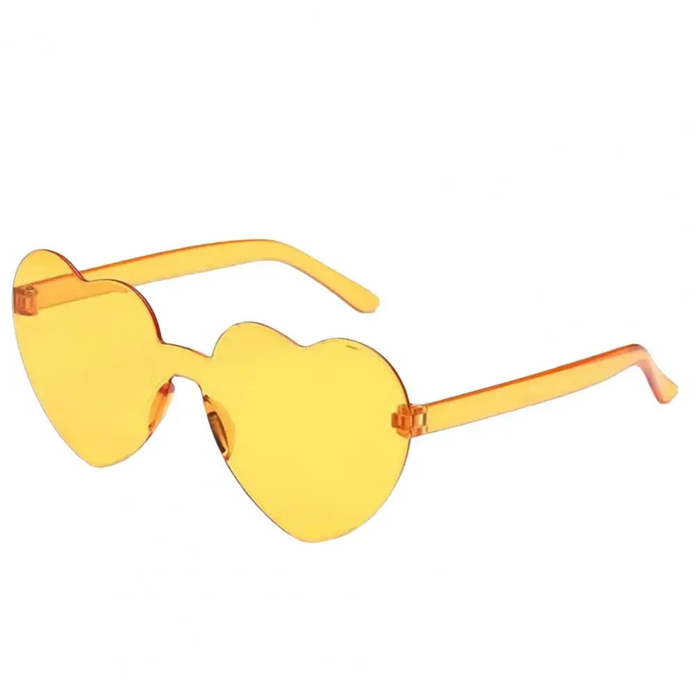 Creative Funny Travel Women Sunglasses Eye Cute Heart Shape Transparent Men Outdoor Sunglasses