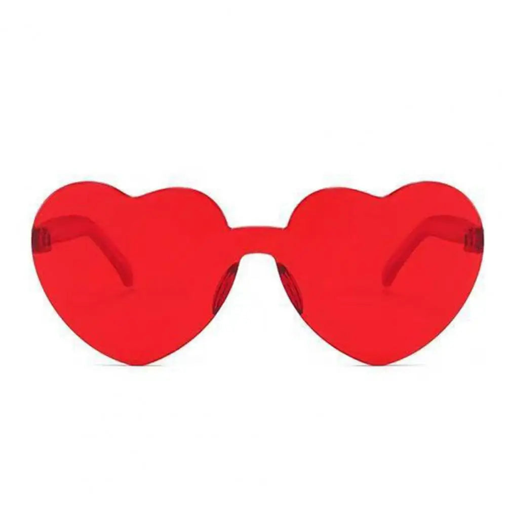 Creative Funny Travel Women Sunglasses Eye Cute Heart Shape Transparent Men Outdoor Sunglasses
