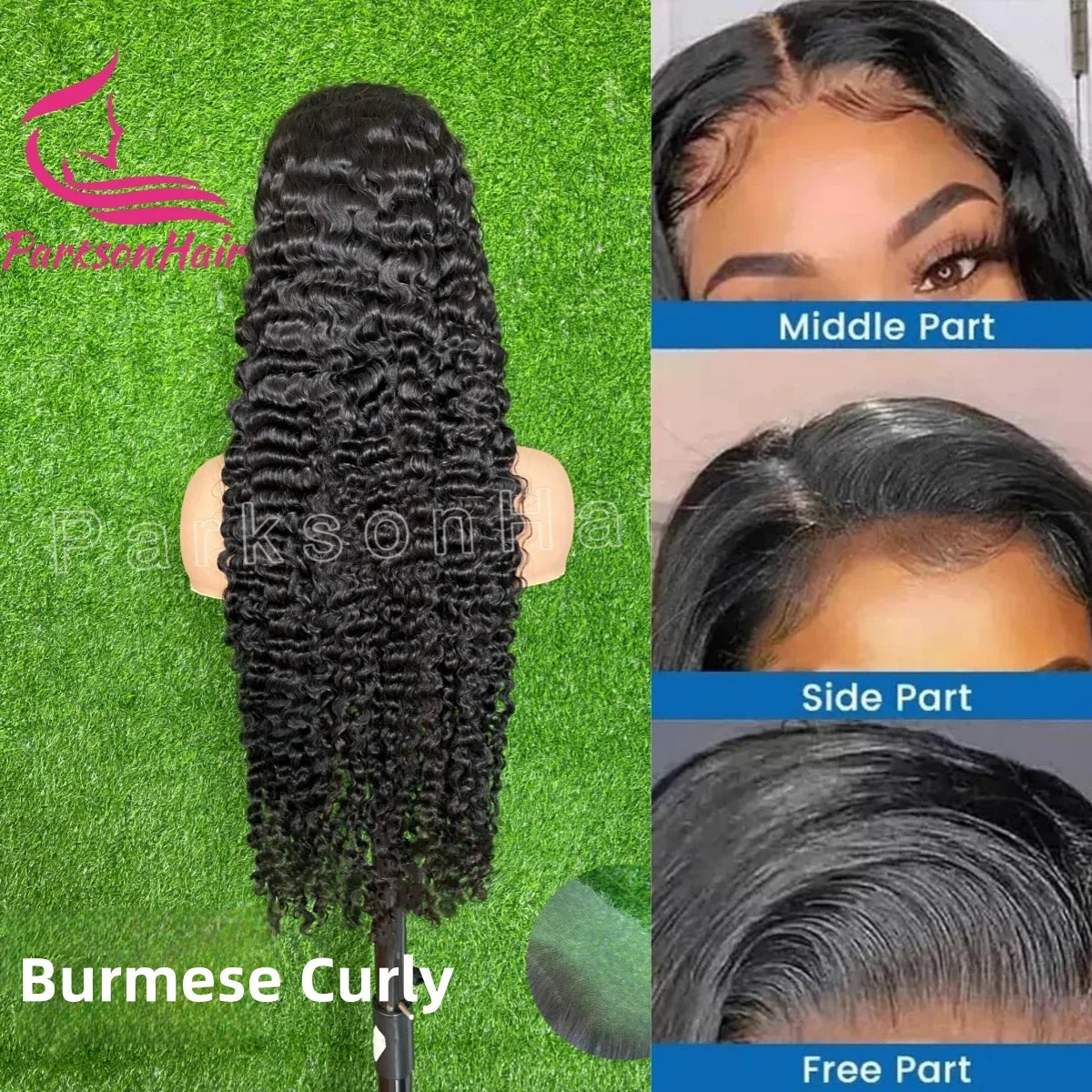 200% Burmese Curly Wig Real HD 13x4 Lace Front Human Hair Wigs For Women  Brazilian Pre-Plucking HD Lace Frontal Wig For Women