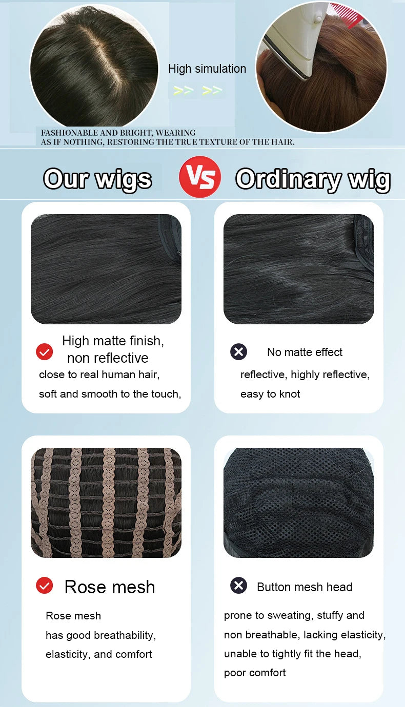 Curly Wine Red Long Hair Fashion Woman Wig Festival Party Ball Daily Wear High-temperature Silk Simulated Hair Full Wig