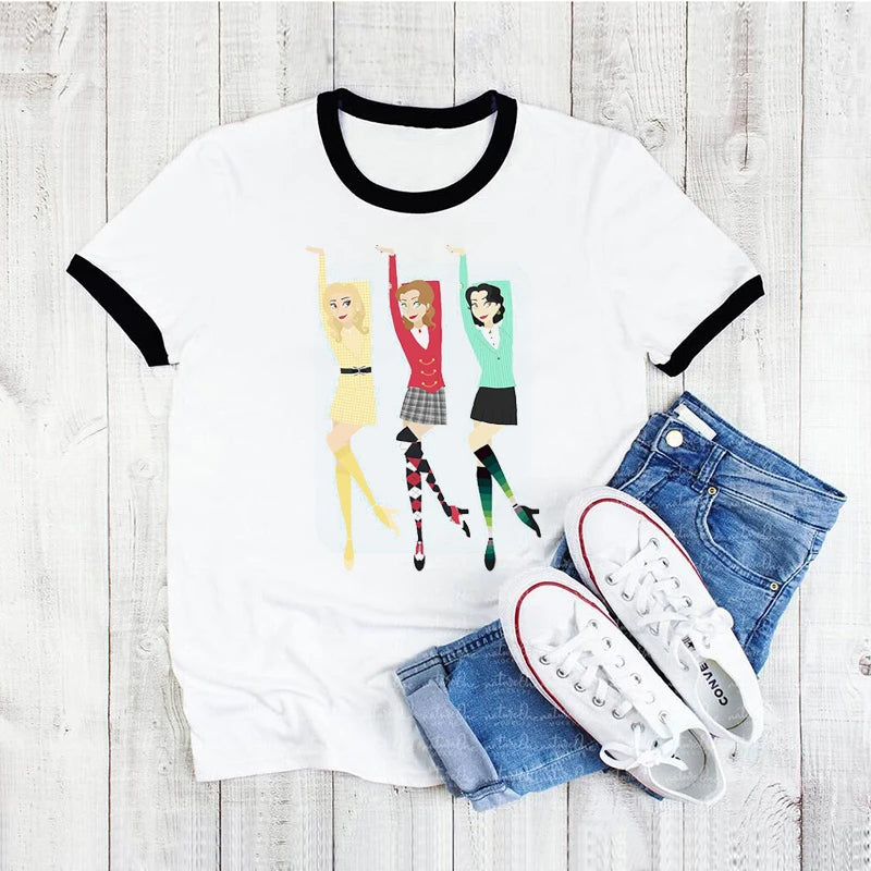 T Shirt Women Funny Heathers The Musical Graphic Print Camiseta Mujer Tshirt Fashion Tee Shirt Femme Summer Women Tops