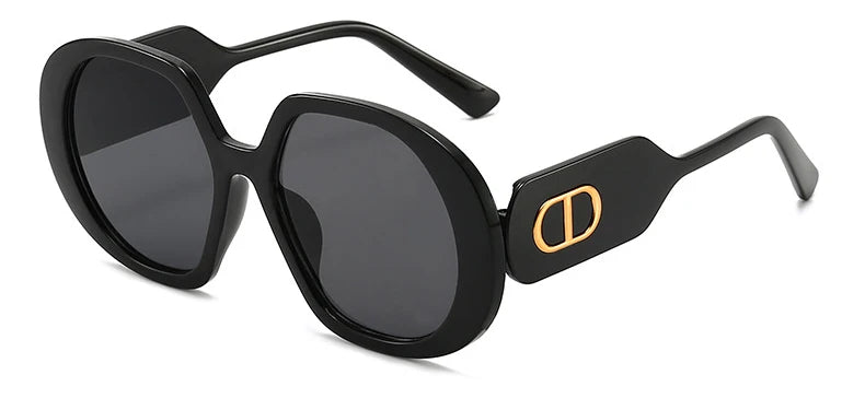 Vintage Women Sunglasses Fashion Classic Oversize Round Frame Sunglass