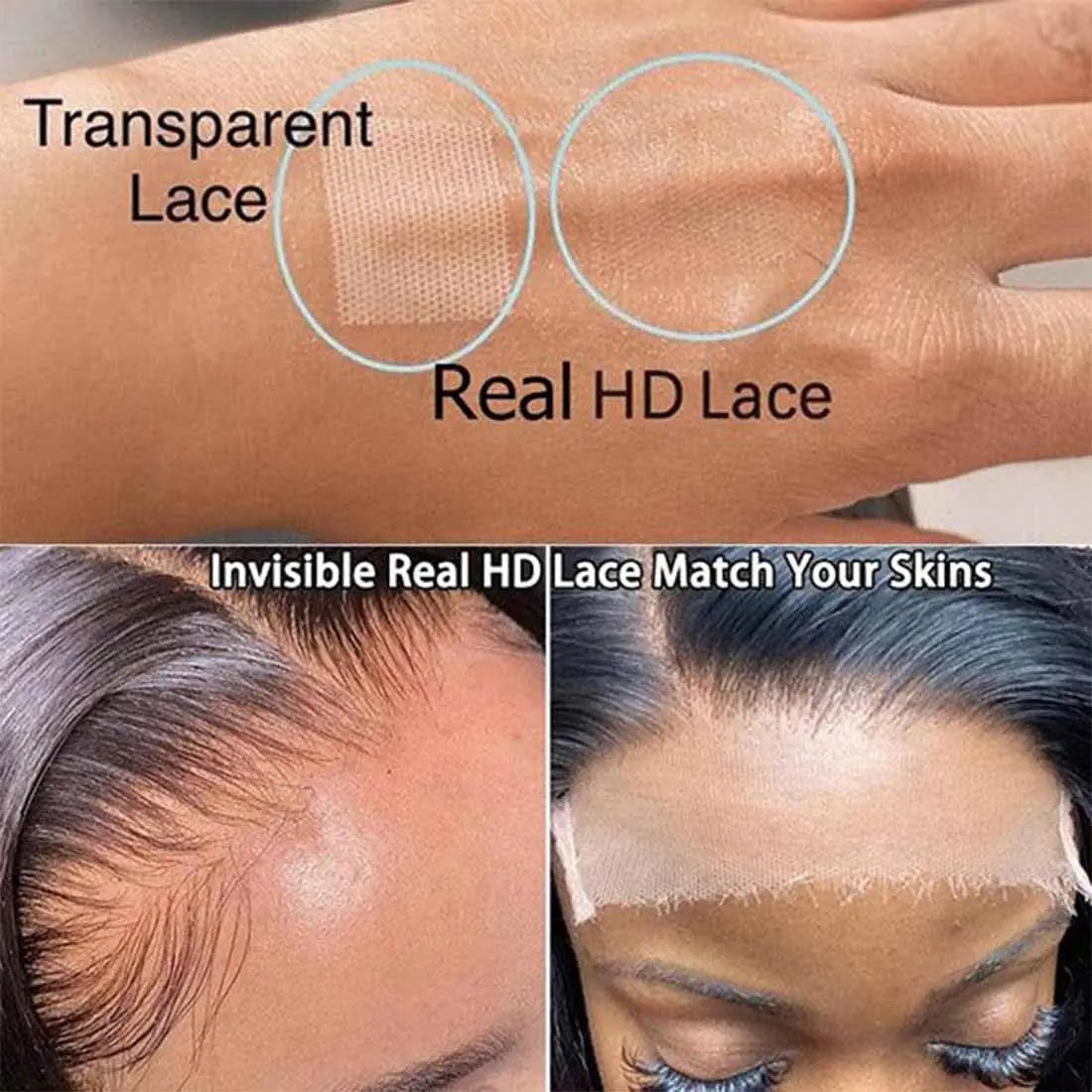 100% Human Hair Kinky Curly Glueless Wigs Human Hair For Women 13×4/13×6 HD Transparent Lace Frontal Wig 400 Density Wear And Go