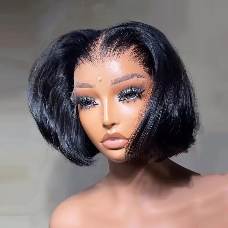 Short Wigs Human Hair Bob Wig 13x4 Lace Frontal Bob Wig 4x4 6x4 Lace Closure Bob Wig Brazilian Pre Plucked Straight Bob Wigs