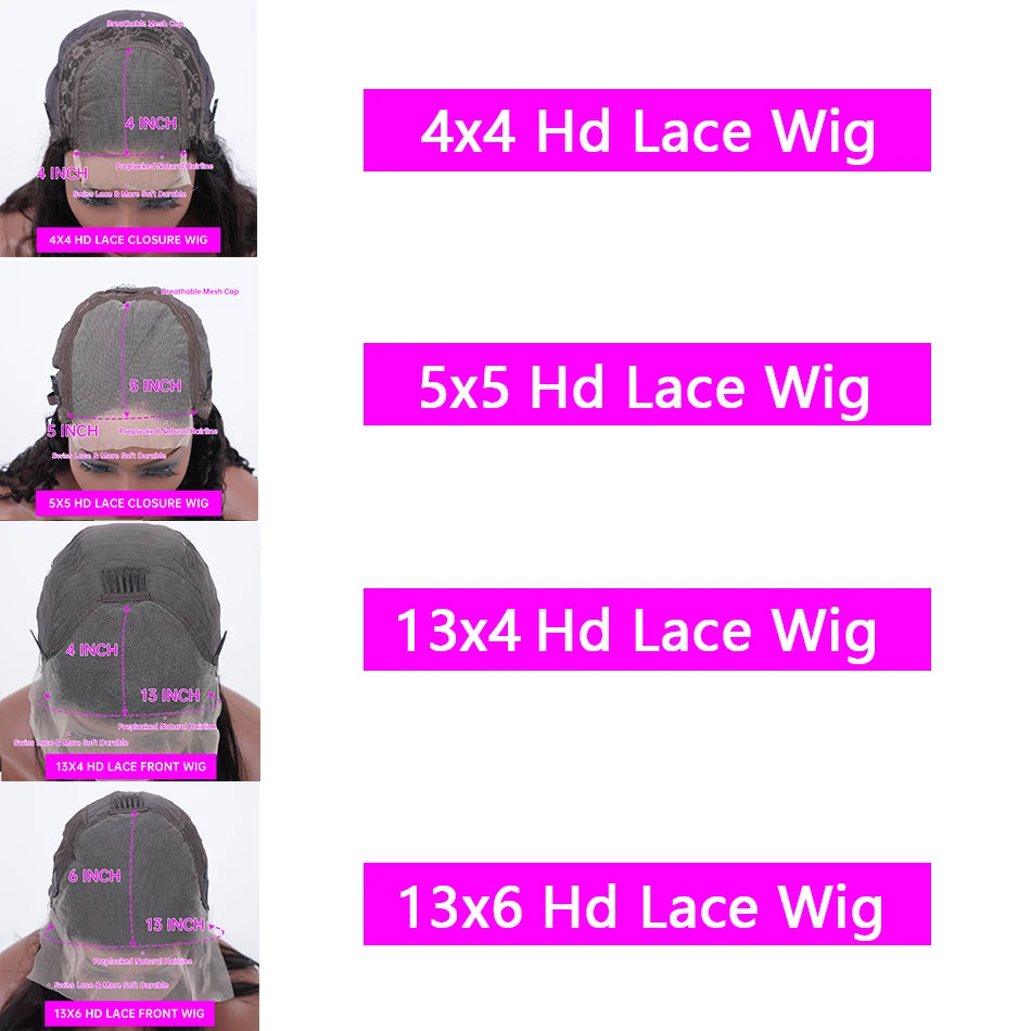 Deep Curly Wigs Human Hair Chocolate Brown 13x4 13x6 Hd Lace Frontal Wig Colored Water Wave Lace Front Wig for Women 30 38 Inch