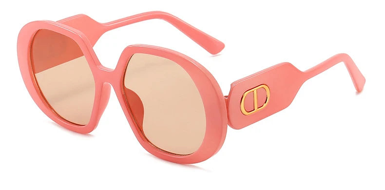 Vintage Women Sunglasses Fashion Classic Oversize Round Frame Sunglass