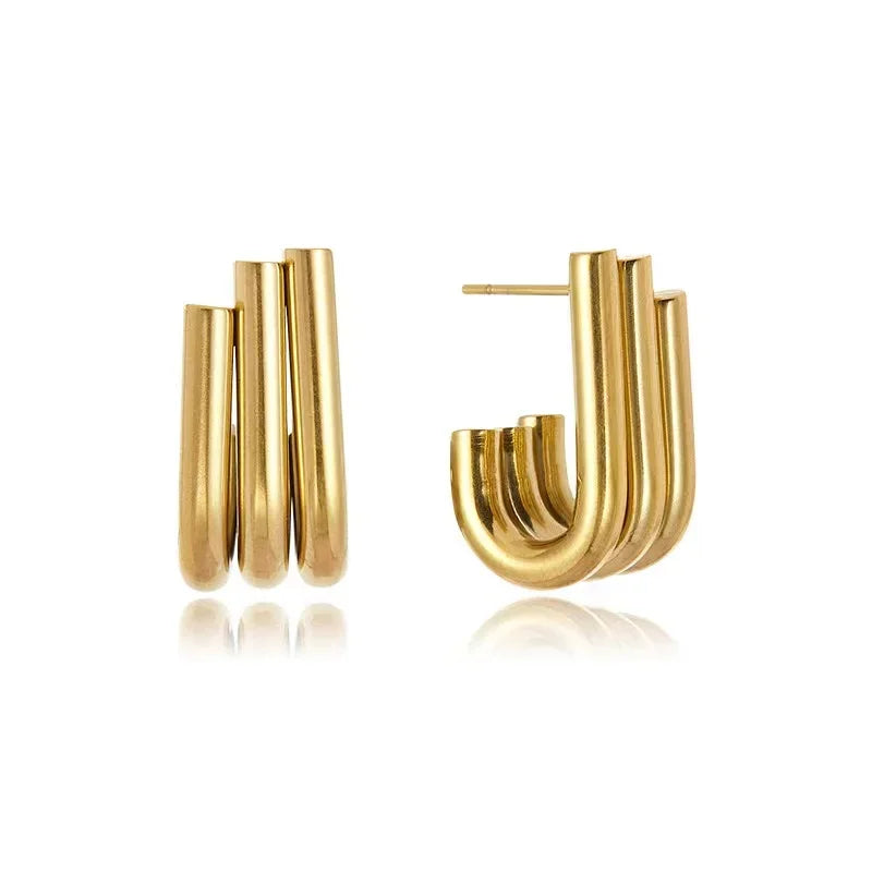 JOVOLOVE Stainless Steel Make For Women Earrings