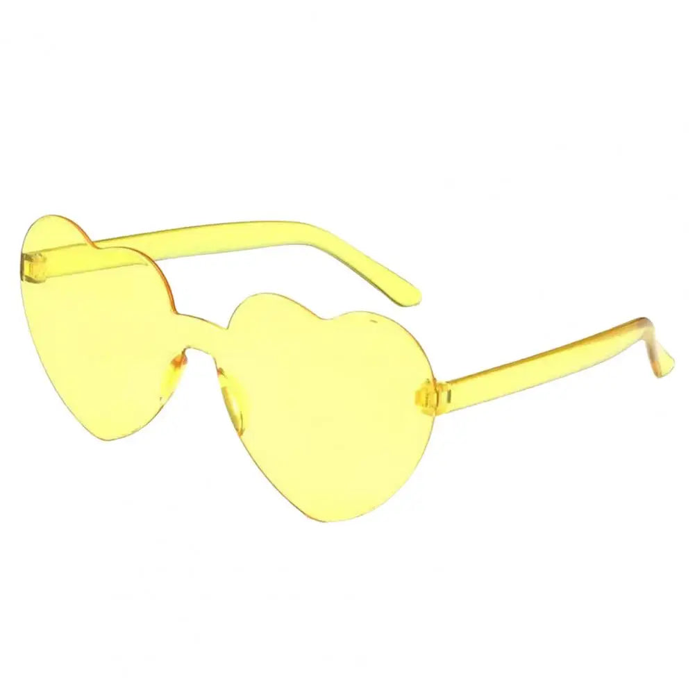 Creative Funny Travel Women Sunglasses Eye Cute Heart Shape Transparent Men Outdoor Sunglasses