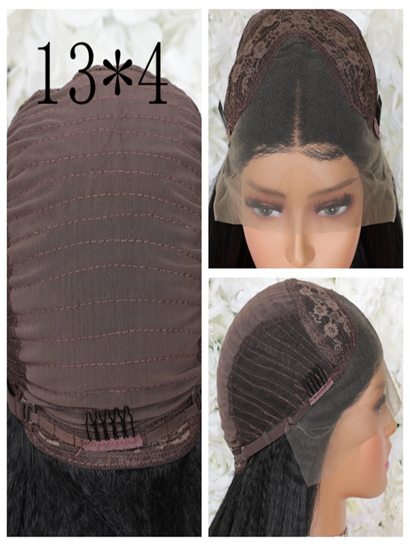 Kinky Curly Short Bob Cut Synthetic Wig 13x4 HD Full Lace Frontal Pre-plucked Bleached Knots Glueless for Black Women