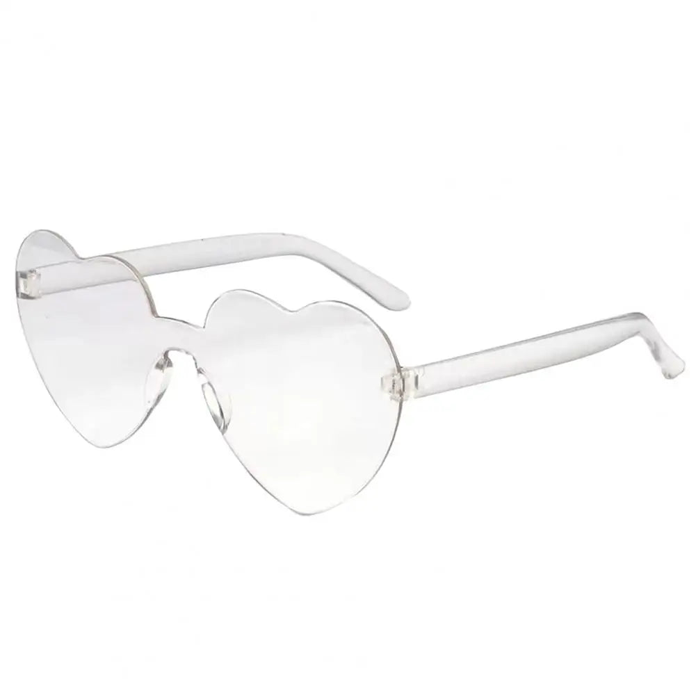 Creative Funny Travel Women Sunglasses Eye Cute Heart Shape Transparent Men Outdoor Sunglasses