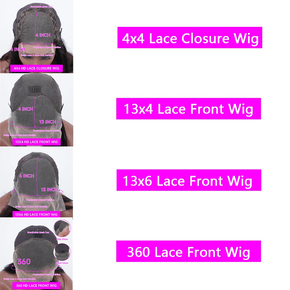 30 inch Hd Lace Front Wig Human Hair 13x6 Body Wave Lace Frontal Wig 13x4 Loose Wave Lace Front Wigs Curly Wigs 100% Human Hair
