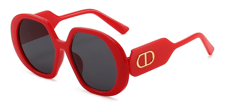 Vintage Women Sunglasses Fashion Classic Oversize Round Frame Sunglass