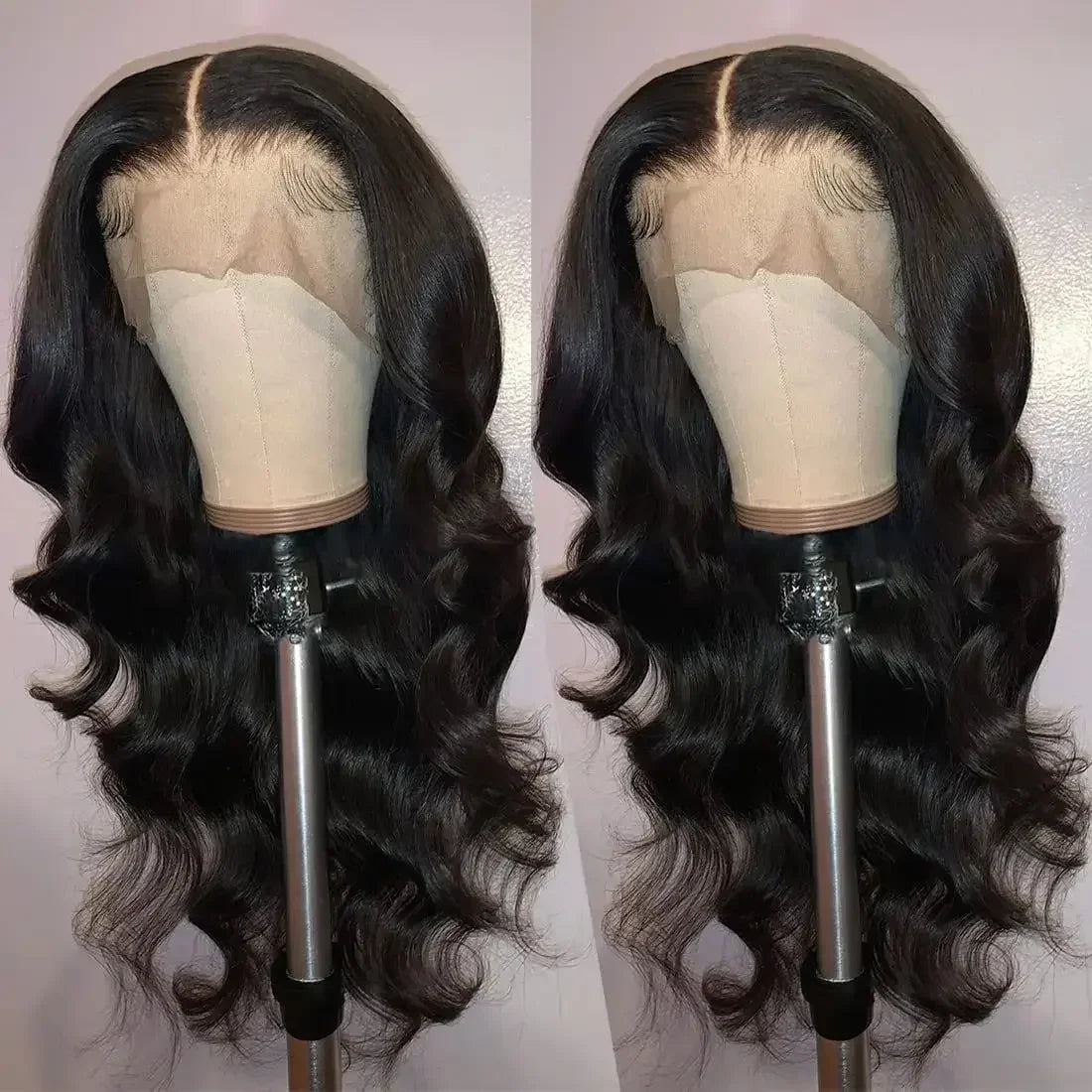 New Body Wave 13*4 Lace Front Synthetic Wigs,Long Glueless Lace Front Wig with Pre Plucked Natrural Hairline and Baby Hair
