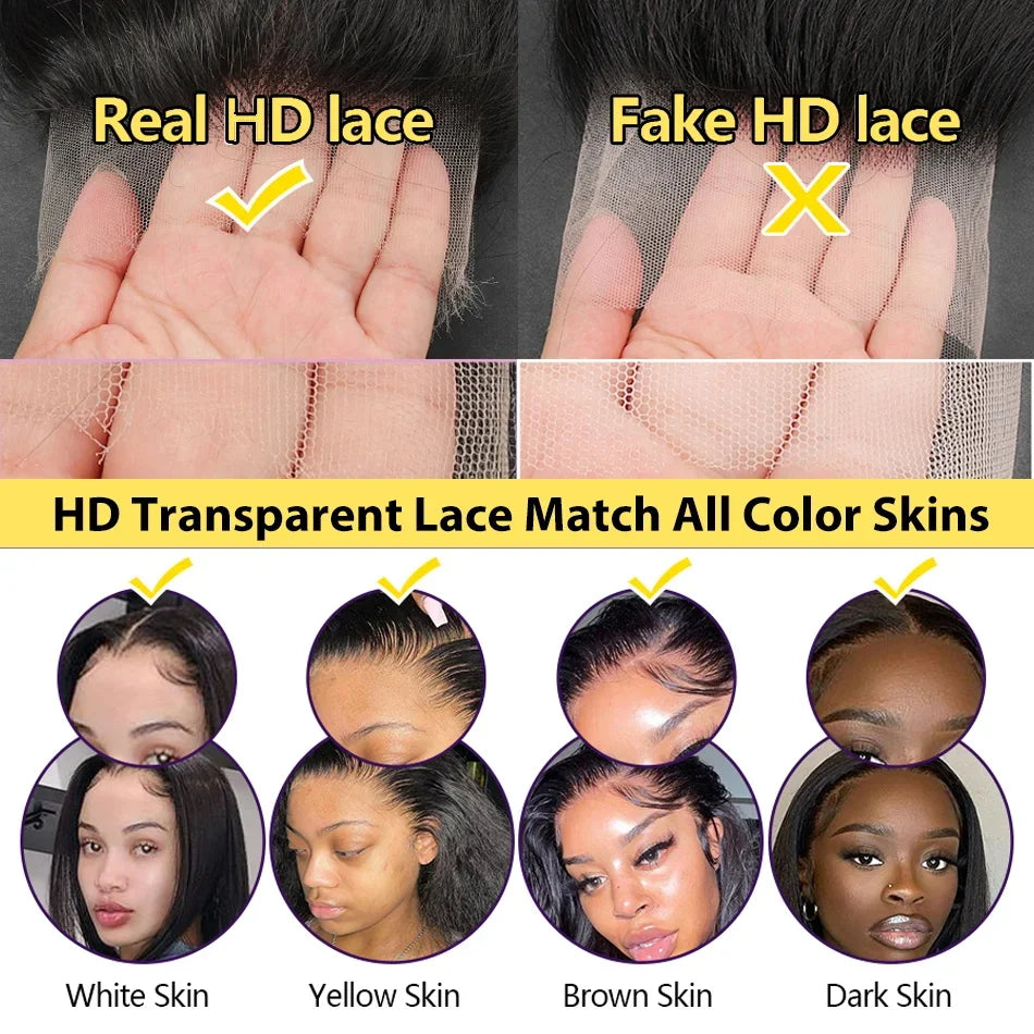 40 42 Inch Curly 13x6 Hd Lace Front Wigs Human Hair For Black Women Brazilian Hair 13x4 Deep Wave Lace Frontal Wig 360 Lace Wig