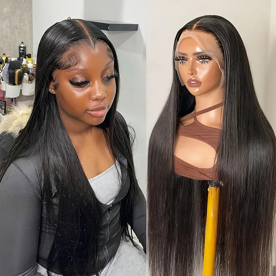 Lace Front Human Hair Wig Brazilian Straight Lace Front Human Hair Wigs For Women Glueless Wigs On Clearance Sale
