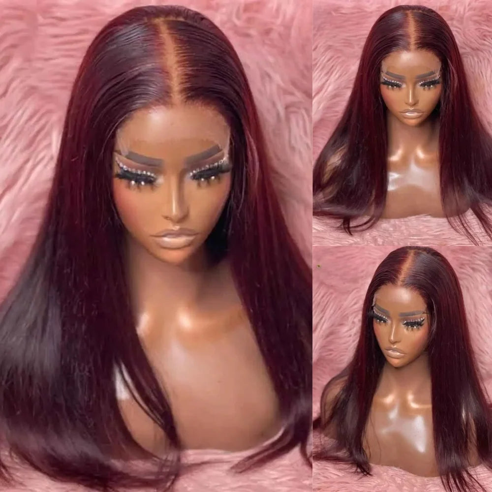 40 Inch Yellow Wigs Long Straight Lace Front Synthetic Wigs Pre Plucked Natural Hairline Glueless Wigs for Fashion Women Cosplay
