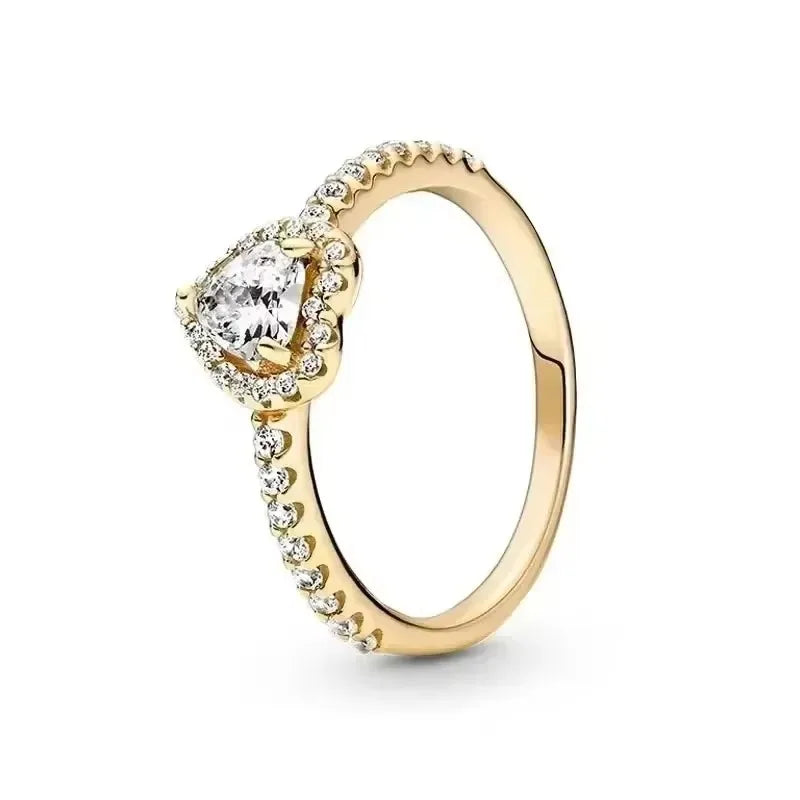 925 Women's Silver Ring Crown Charm Jewelry Fashion Festival Gift