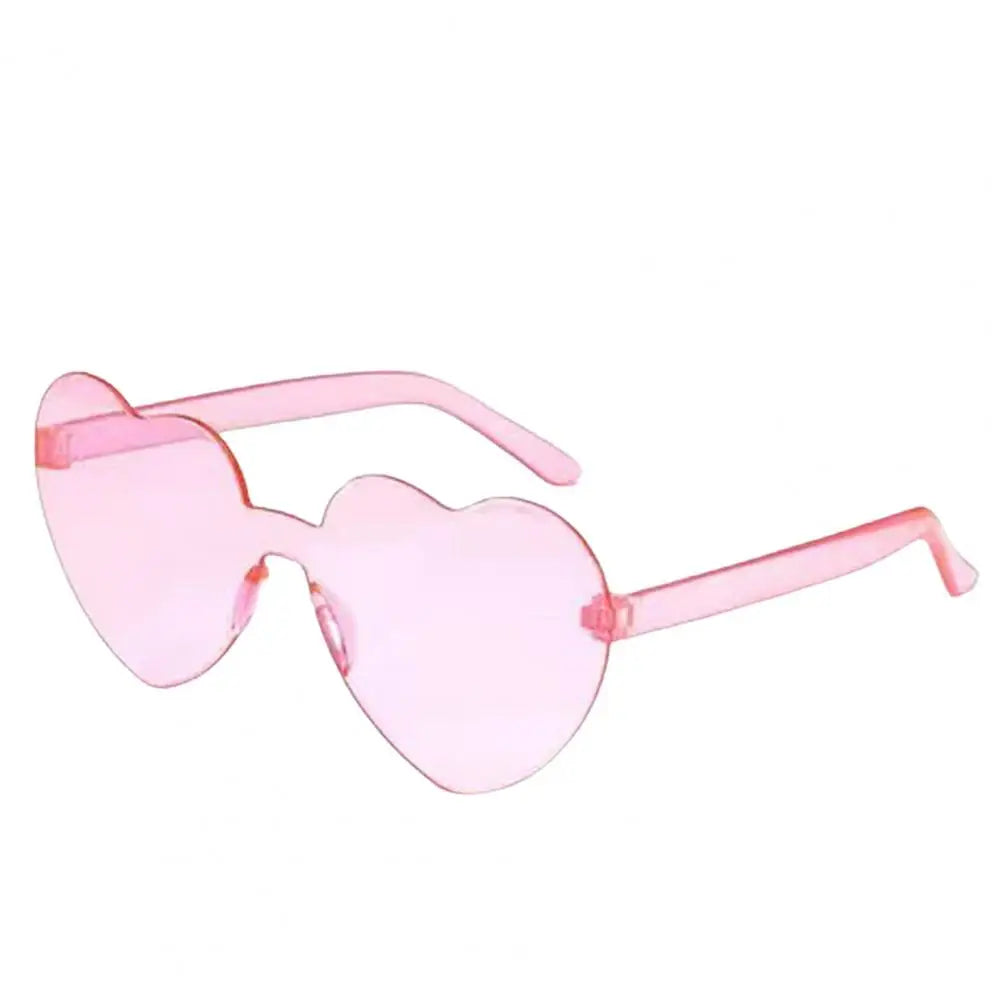 Creative Funny Travel Women Sunglasses Eye Cute Heart Shape Transparent Men Outdoor Sunglasses