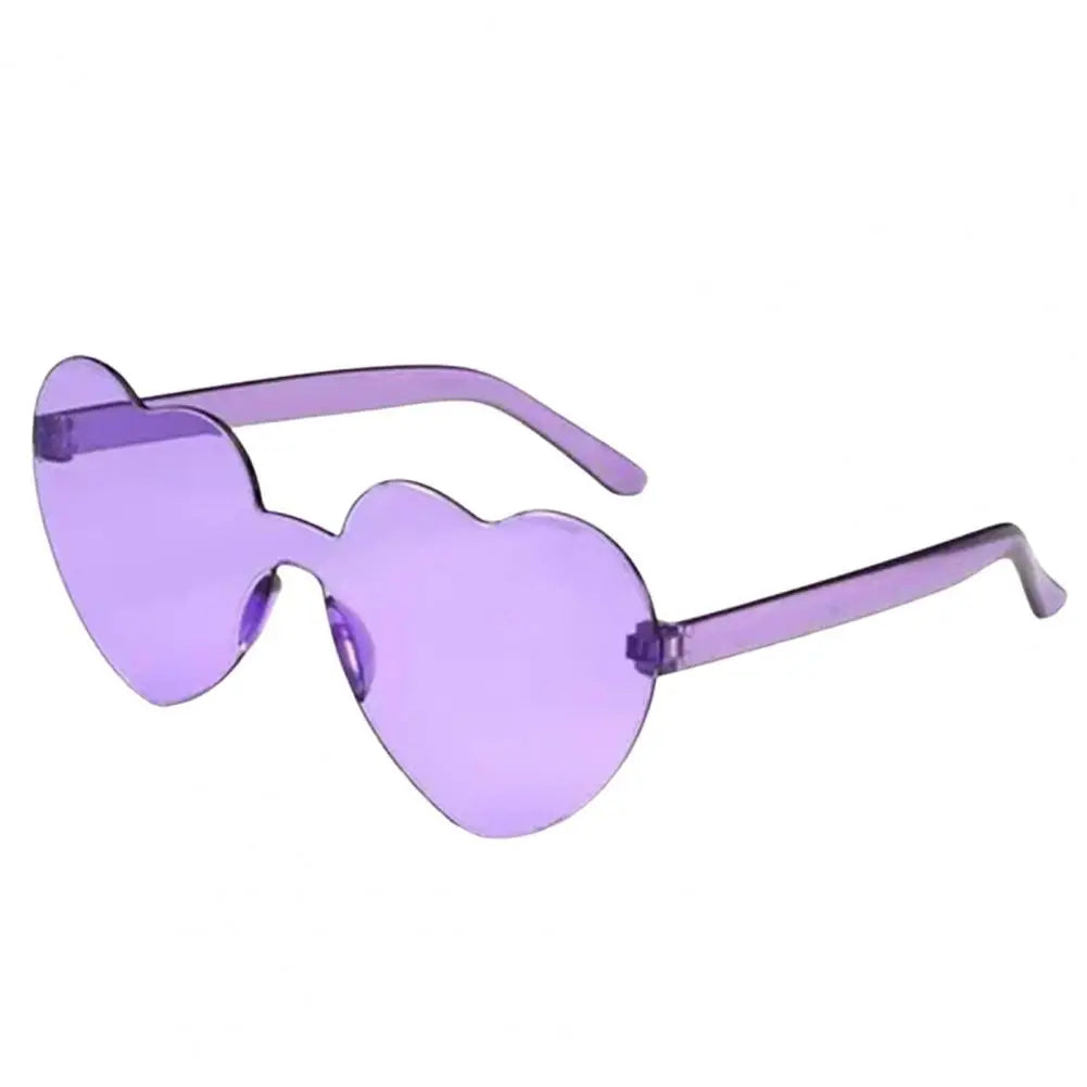 Creative Funny Travel Women Sunglasses Eye Cute Heart Shape Transparent Men Outdoor Sunglasses