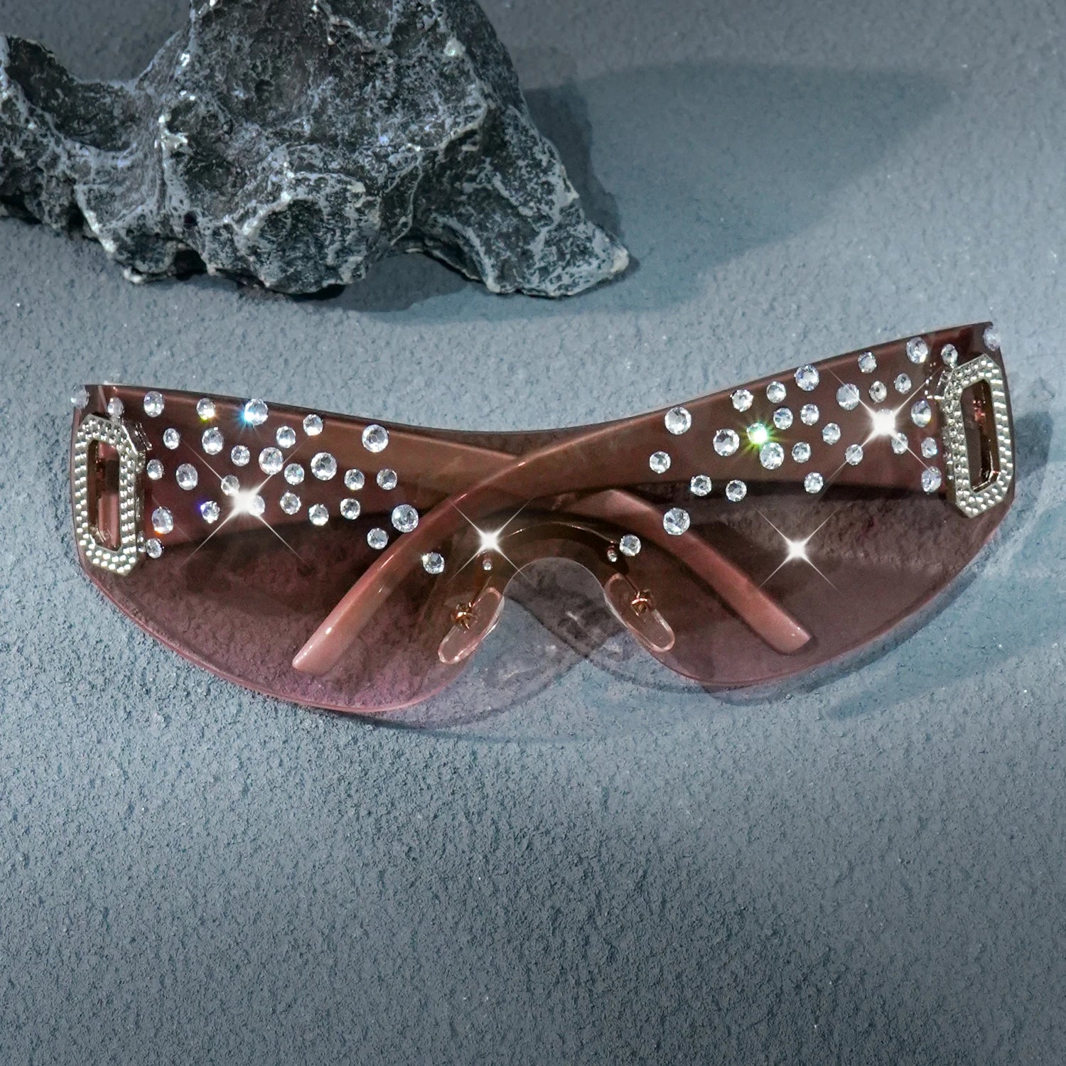 Rhinestone Design Fashion Women SunGlasses,Fashionable Outdoor Beach Glasses