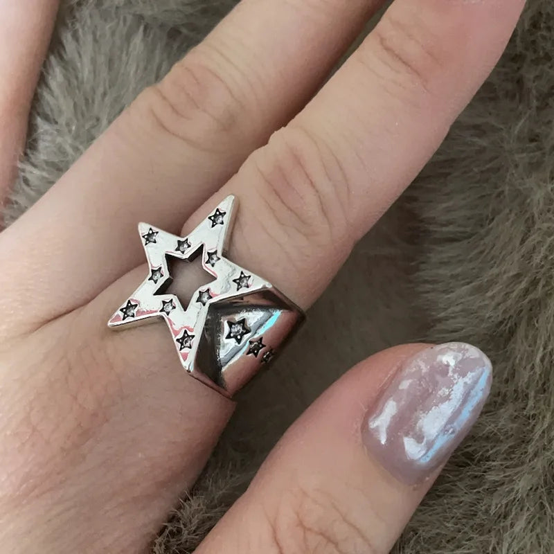 Star Rings for Women Simple and Elegant Mens Rings Couple Rings Fashion Jewelry Wholesale