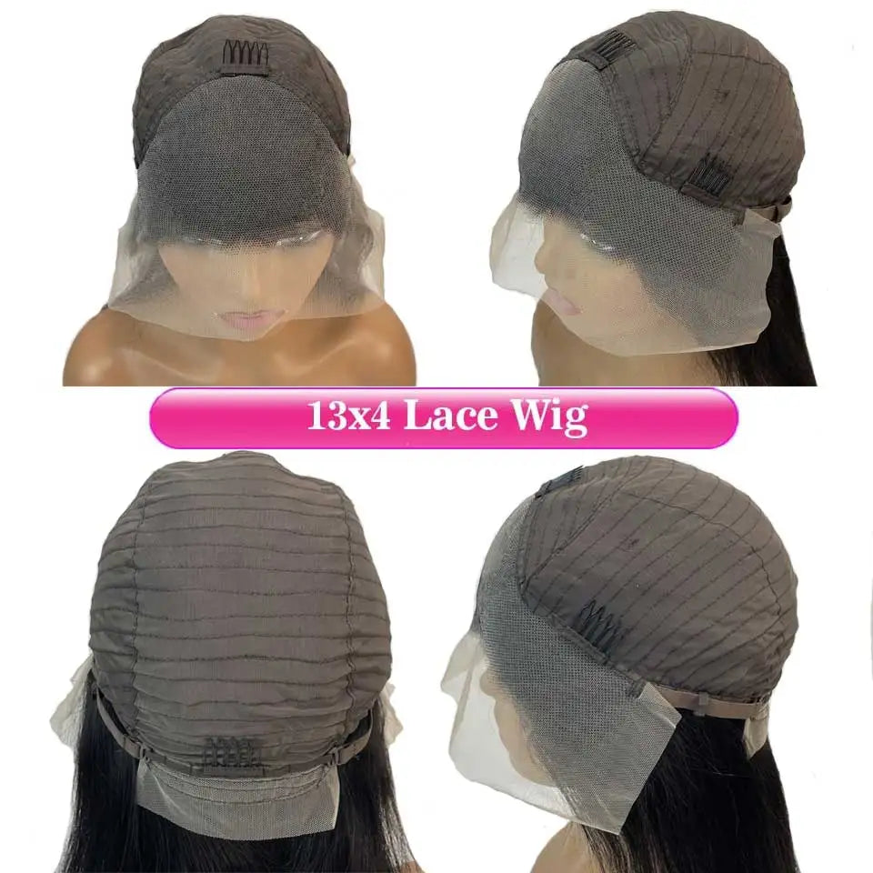 Short Bob Water Wave Human Hair Wigs Wet And Wavy 200% 13X4 HD Lace Frontal Wig Human Hair Chocolate Brown Curly Human Hair Wigs