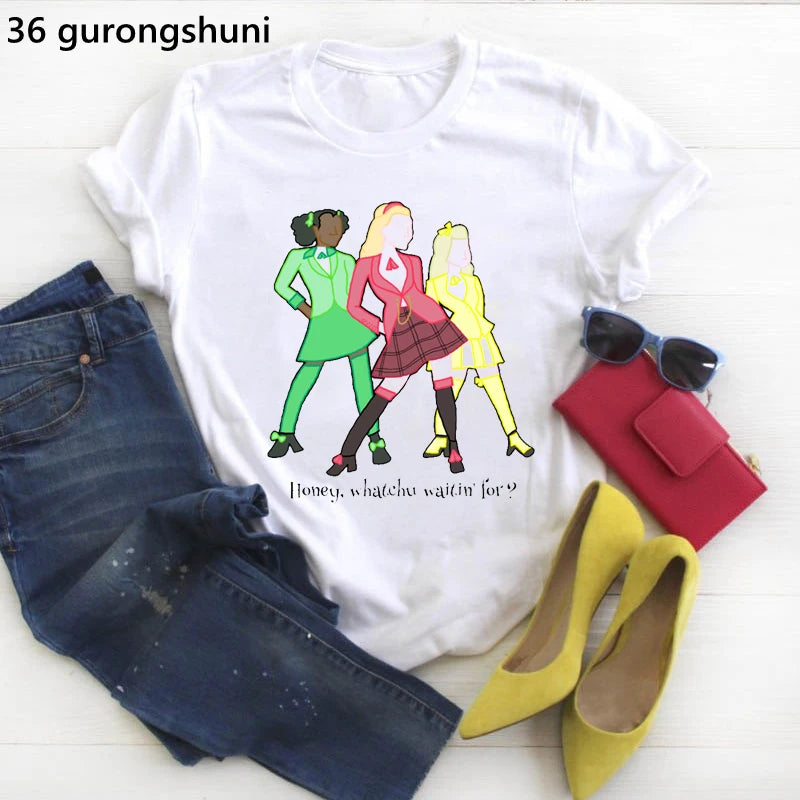 T Shirt Women Funny Heathers The Musical Graphic Print Camiseta Mujer Tshirt Fashion Tee Shirt Femme Summer Women Tops