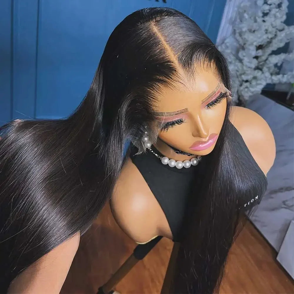 Straight Lace Front Wigs Human Hair HdLace Frontal Wig Straight Human Hair Wig Glueless StrClosure Wig