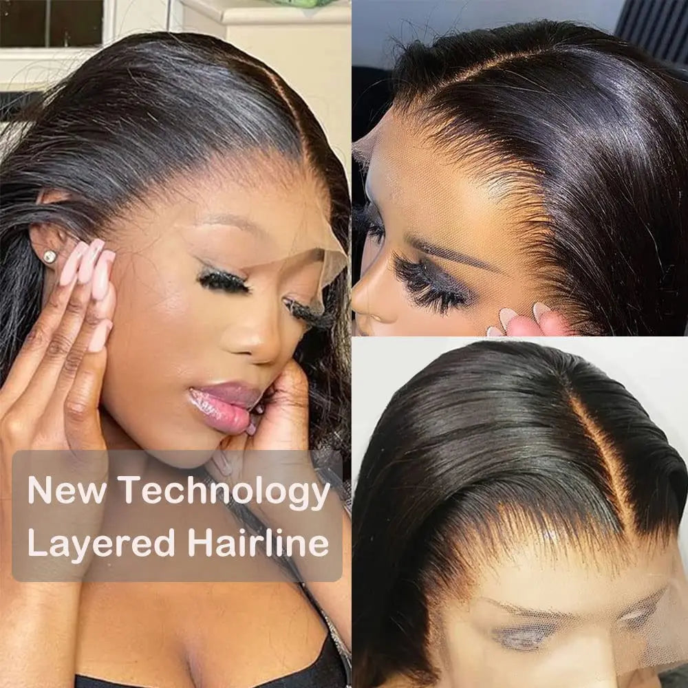 13x6 HD Lace Frontal Glueless Wig Pre Plucked Human Hair Ready To Go Bone Straight 9X6 Lace Front human hair Wig For Women