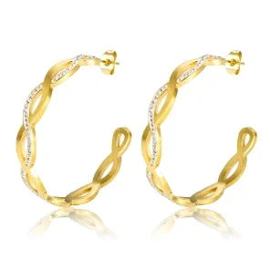 JOVOLOVE Stainless Steel Make For Women Earrings