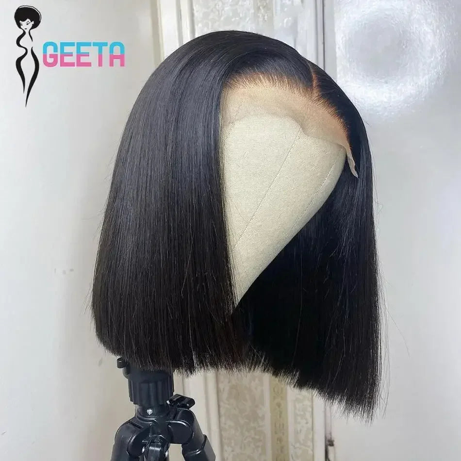 Short Wigs Human Hair Bob Wig 13x4 Lace Frontal Bob Wig 4x4 6x4 Lace Closure Bob Wig Brazilian Pre Plucked Straight Bob Wigs