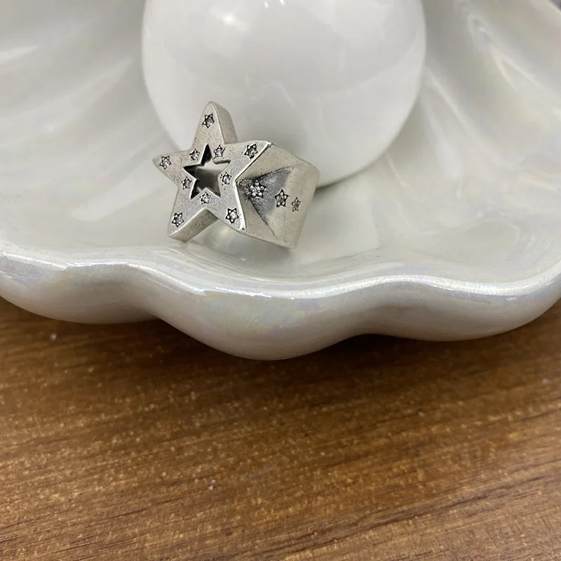 Star Rings for Women Simple and Elegant Mens Rings Couple Rings Fashion Jewelry Wholesale