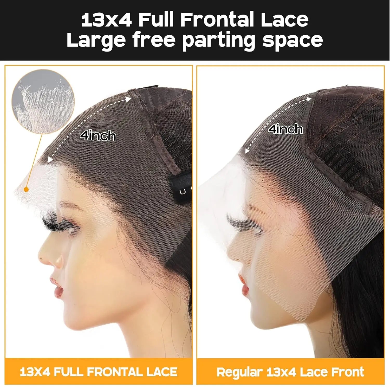 13×6 HD Lace Frontal Wig Afro Bouncy Curly 450 Density Glueless Wig Human Hair 16-36 Inch 360 HD Transparent Lace Wig Human Hair