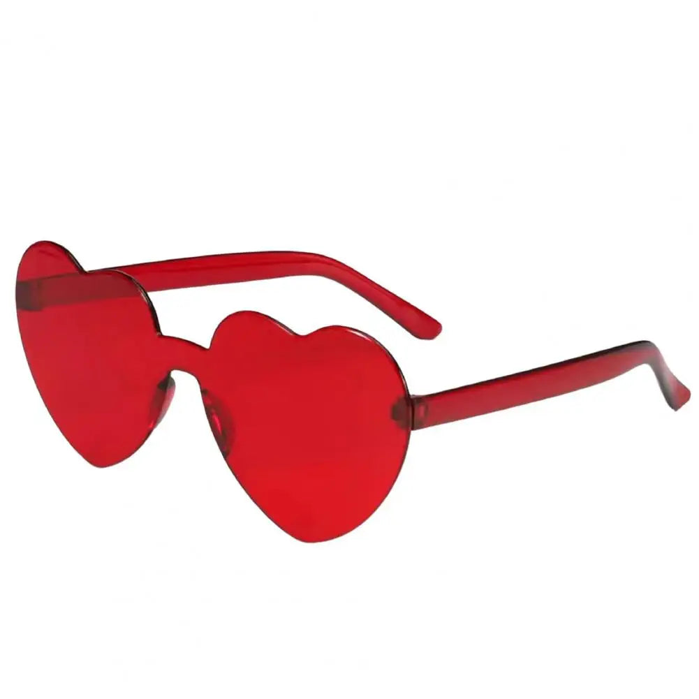 Creative Funny Travel Women Sunglasses Eye Cute Heart Shape Transparent Men Outdoor Sunglasses