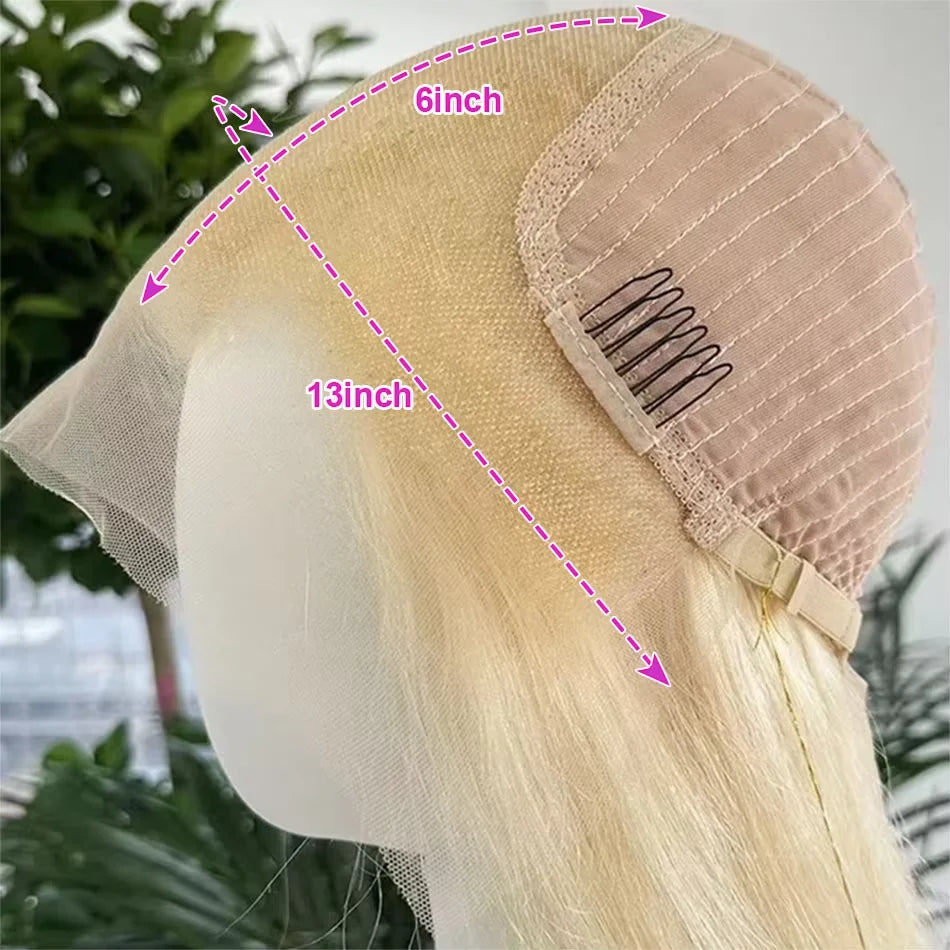 250 Density 613 HD Lace Frontal Wig 13x6 Transparent Colored Body Wave Human Hair Wig 13x4 Blonde Human Lace Front Wig