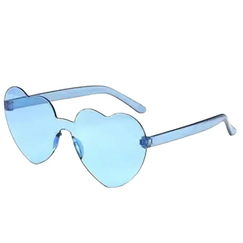 Creative Funny Travel Women Sunglasses Eye Cute Heart Shape Transparent Men Outdoor Sunglasses